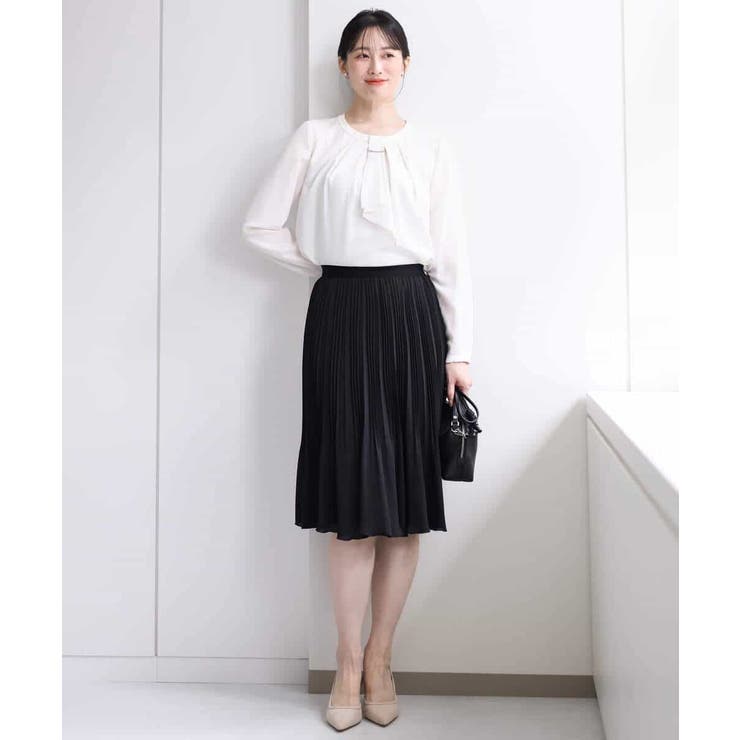 リバーシブルシフォンプリーツスカート/洗える | MK MICHEL KLEIN | 詳細画像3 