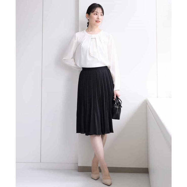 リバーシブルシフォンプリーツスカート/洗える | MK MICHEL KLEIN | 詳細画像4 