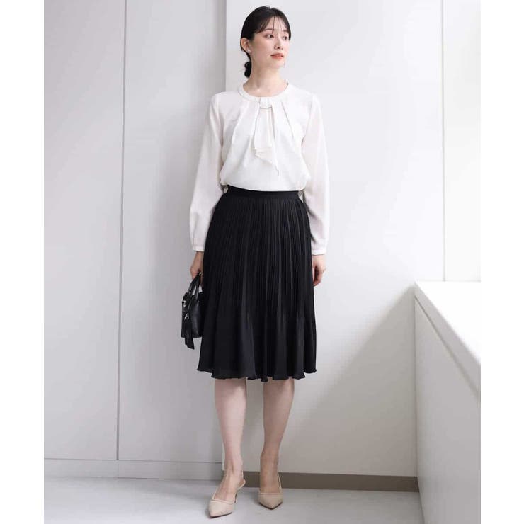 リバーシブルシフォンプリーツスカート/洗える | MK MICHEL KLEIN | 詳細画像6 