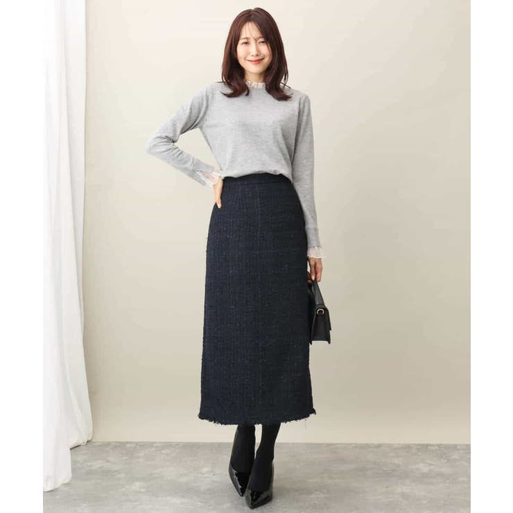 ツイードナロースカート/洗える | MK MICHEL KLEIN | 詳細画像10 