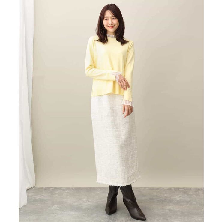 ツイードナロースカート/洗える | MK MICHEL KLEIN | 詳細画像12 