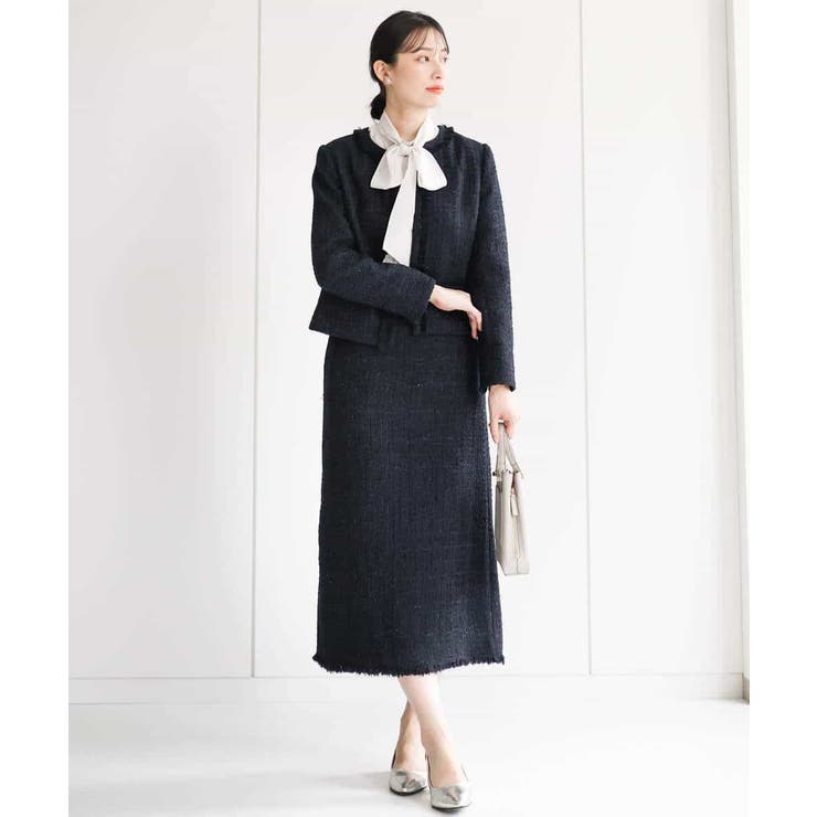 ツイードナロースカート/洗える | MK MICHEL KLEIN | 詳細画像3 