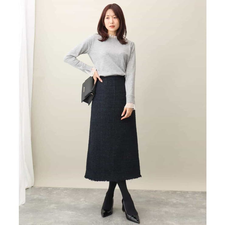 ツイードナロースカート/洗える | MK MICHEL KLEIN | 詳細画像7 