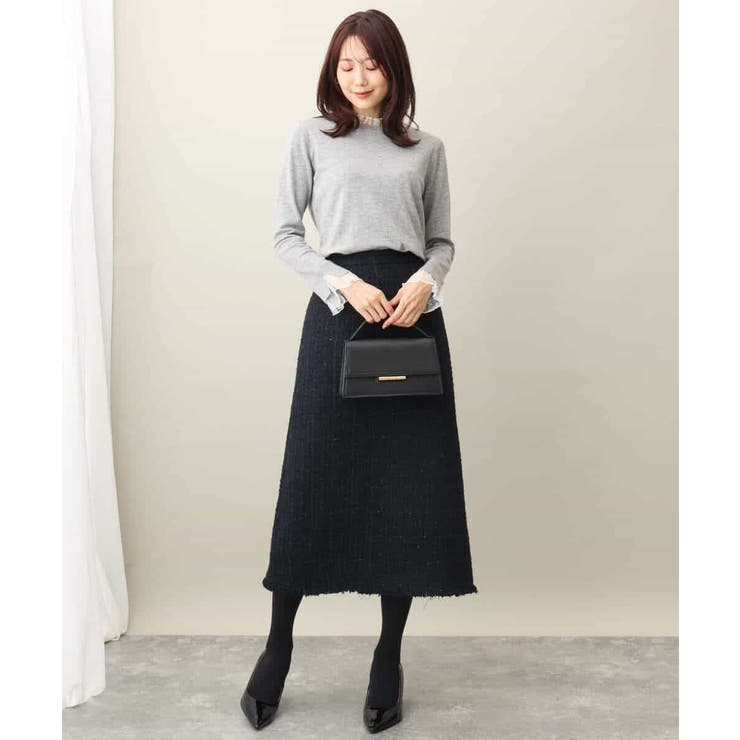 ツイードナロースカート/洗える | MK MICHEL KLEIN | 詳細画像8 