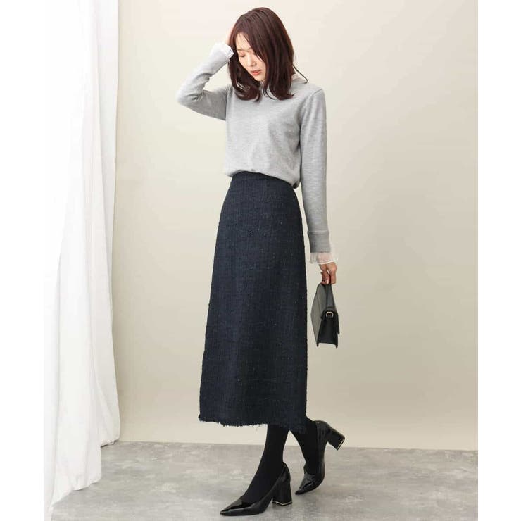 ツイードナロースカート/洗える | MK MICHEL KLEIN | 詳細画像9 