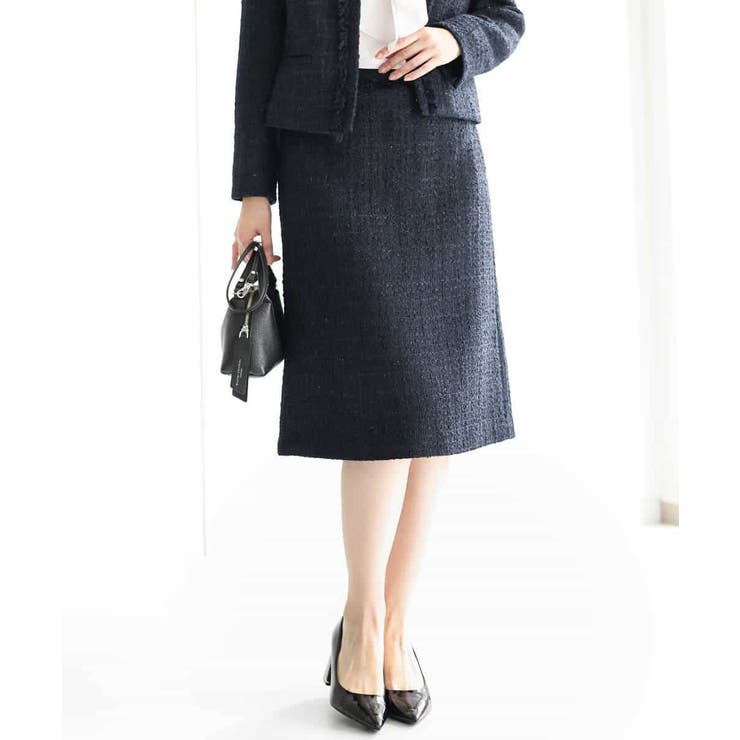 ファンシーツイードスカート/セットアップ対応/洗える | MK MICHEL KLEIN | 詳細画像2 