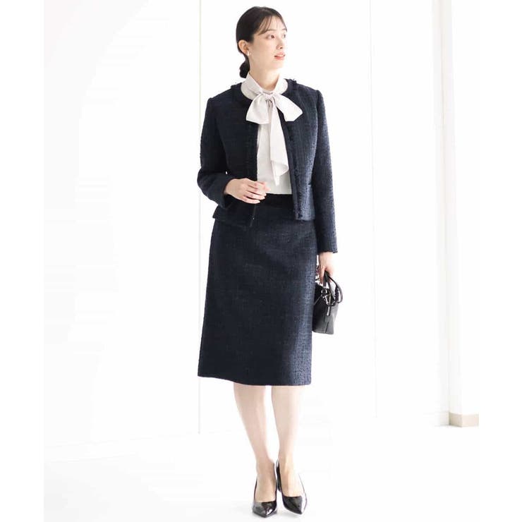 ファンシーツイードスカート/セットアップ対応/洗える | MK MICHEL KLEIN | 詳細画像3 