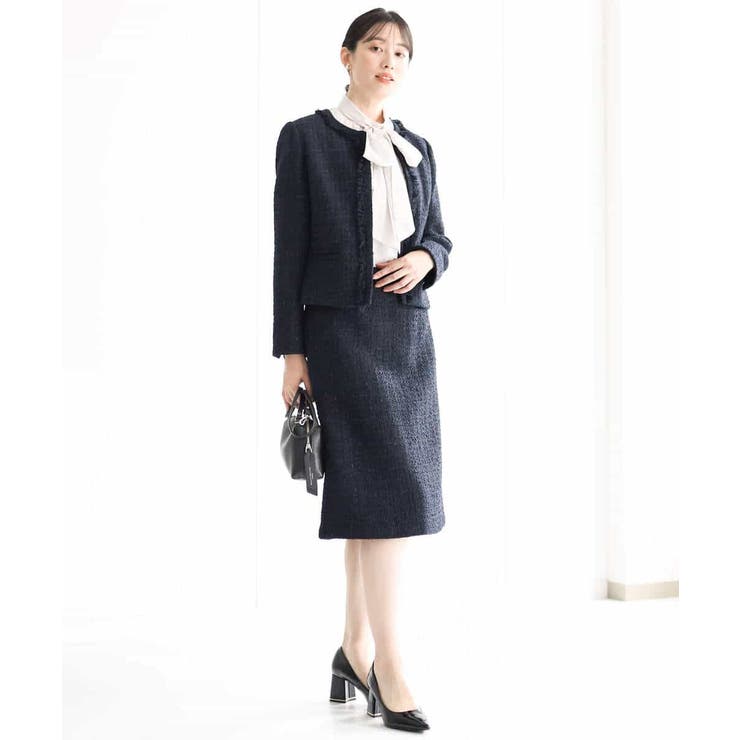 ファンシーツイードスカート/セットアップ対応/洗える | MK MICHEL KLEIN | 詳細画像5 