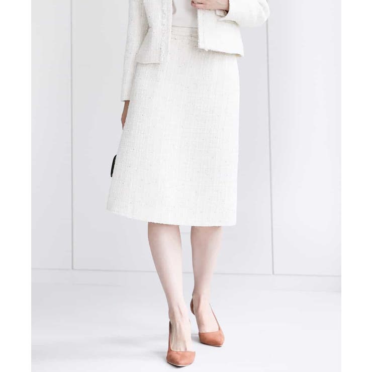 ファンシーツイードスカート/セットアップ対応/洗える | MK MICHEL KLEIN | 詳細画像6 