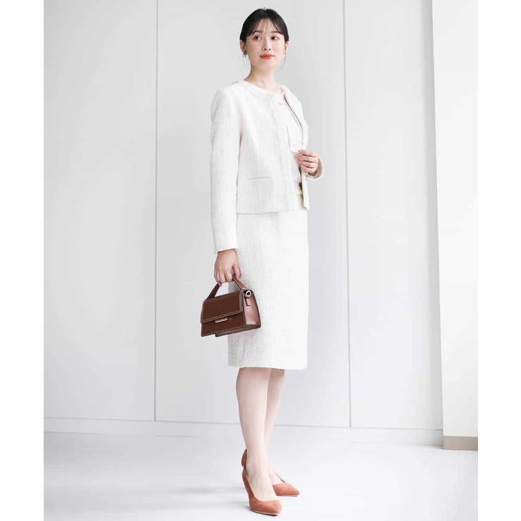 ファンシーツイードスカート/セットアップ対応/洗える | MK MICHEL KLEIN | 詳細画像7 