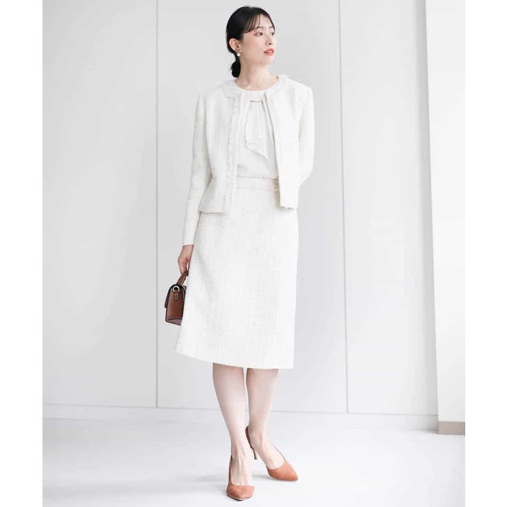 ファンシーツイードスカート/セットアップ対応/洗える | MK MICHEL KLEIN | 詳細画像8 