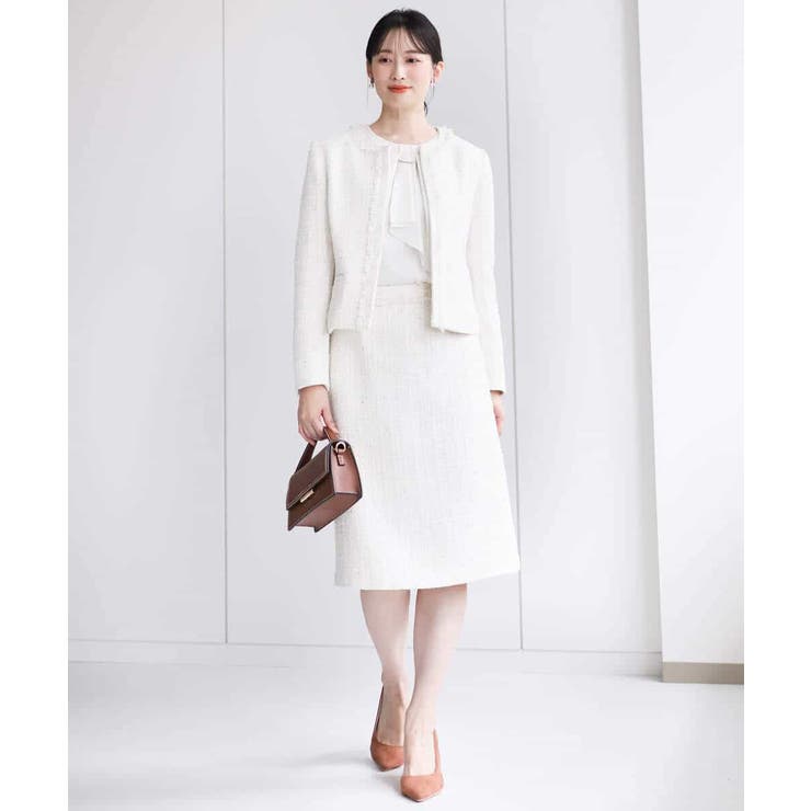 ファンシーツイードスカート/セットアップ対応/洗える | MK MICHEL KLEIN | 詳細画像9 