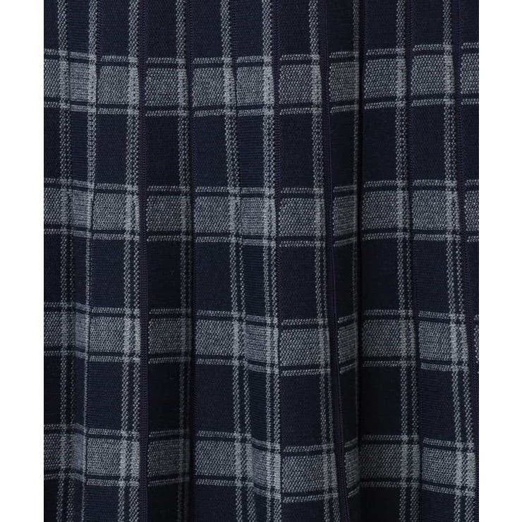 チェック柄プリーツニットスカート/洗える | MK MICHEL KLEIN | 詳細画像30 