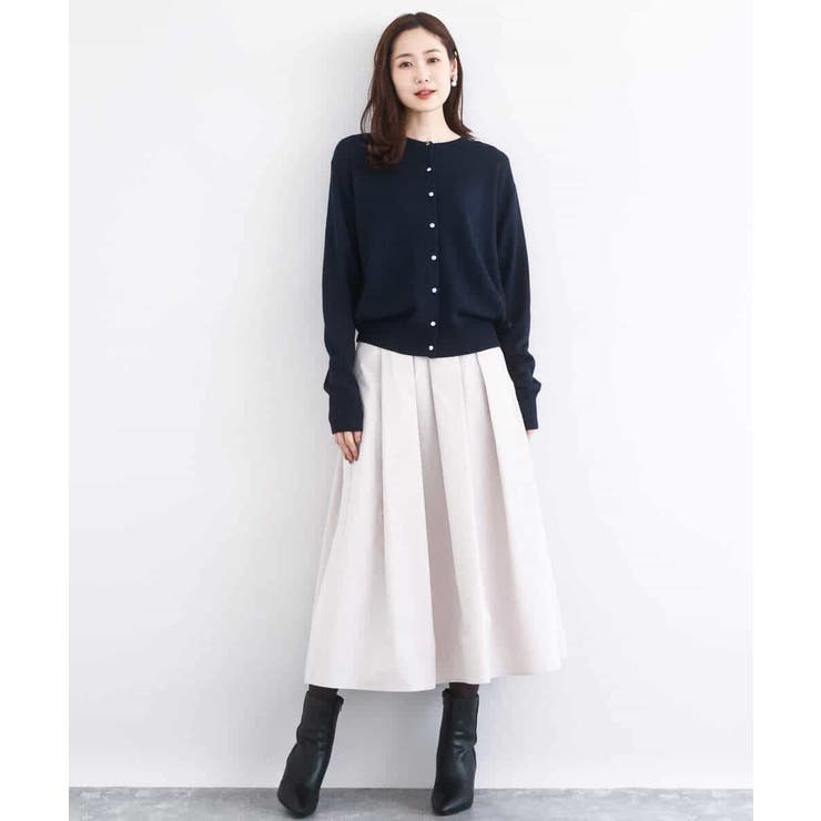 メモリータフタ タックフレアスカート/洗える | MK MICHEL KLEIN | 詳細画像13 