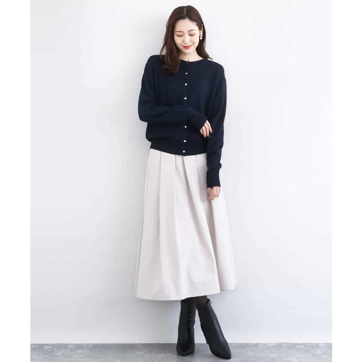 メモリータフタ タックフレアスカート/洗える | MK MICHEL KLEIN | 詳細画像15 