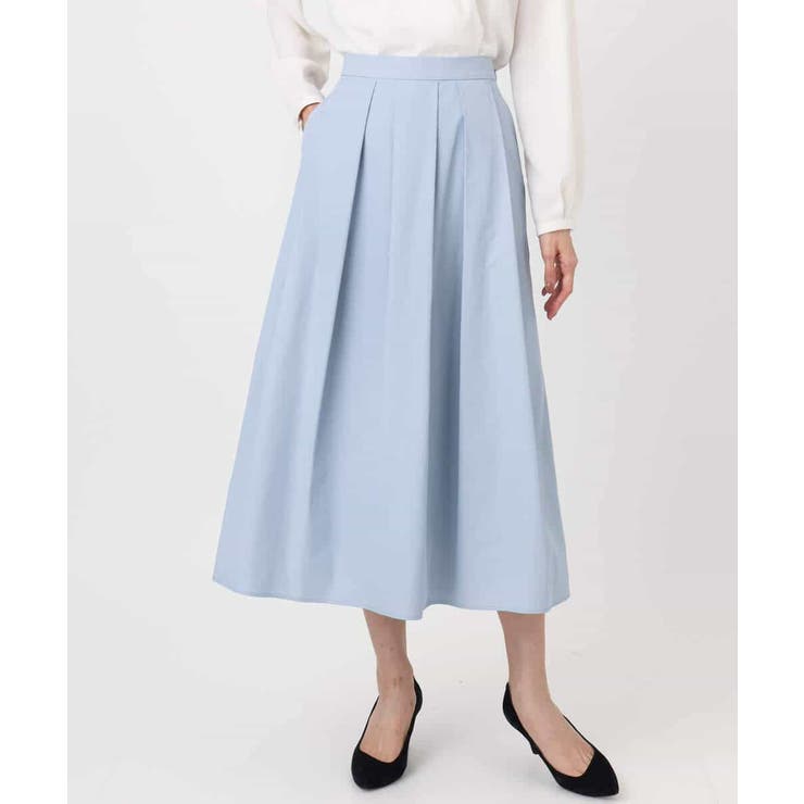 メモリータフタ タックフレアスカート/洗える | MK MICHEL KLEIN | 詳細画像26 