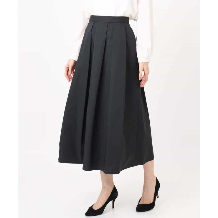 メモリータフタ タックフレアスカート/洗える | MK MICHEL KLEIN | 詳細画像35 