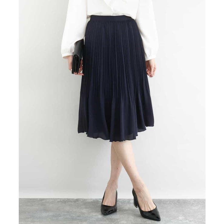 リバーシブルシフォンプリーツスカート/洗える | MK MICHEL KLEIN | 詳細画像10 