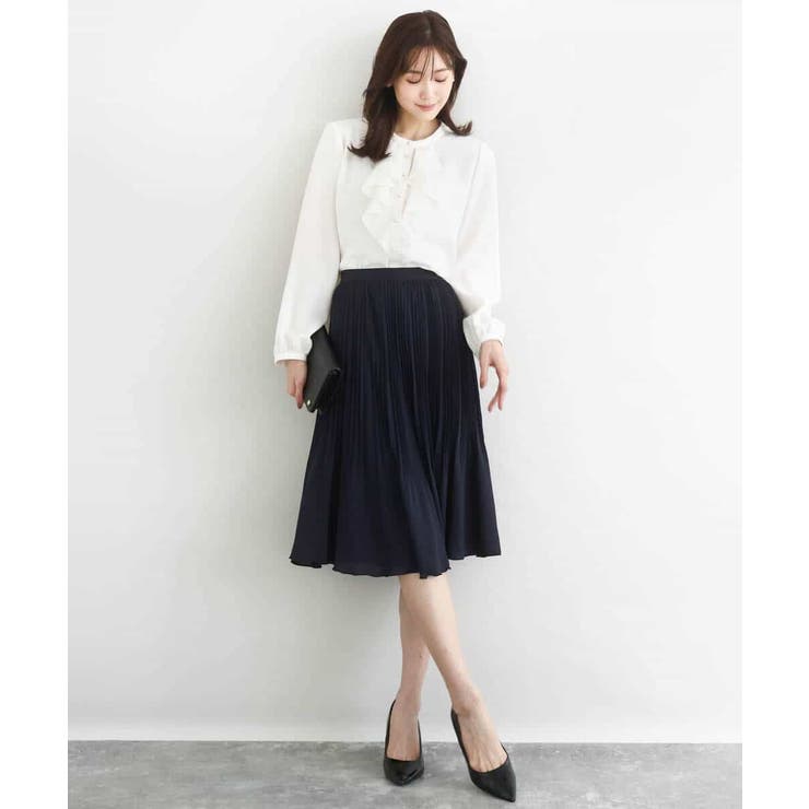 リバーシブルシフォンプリーツスカート/洗える | MK MICHEL KLEIN | 詳細画像12 