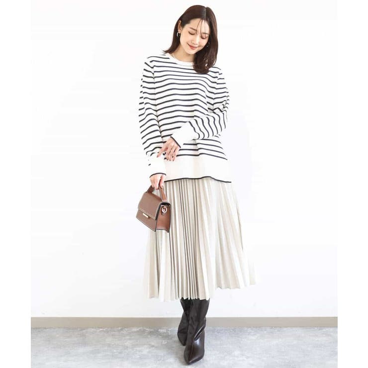 プリーツデザインスカート/洗える | MK MICHEL KLEIN | 詳細画像16 