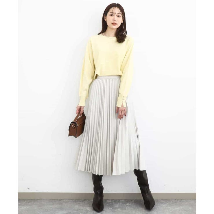 プリーツデザインスカート/洗える | MK MICHEL KLEIN | 詳細画像19 