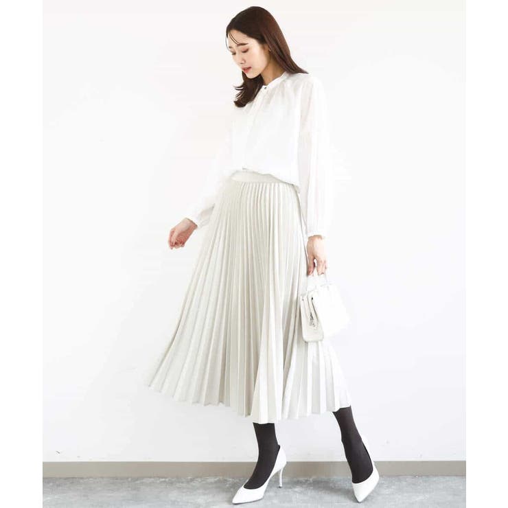 プリーツデザインスカート/洗える | MK MICHEL KLEIN | 詳細画像27 