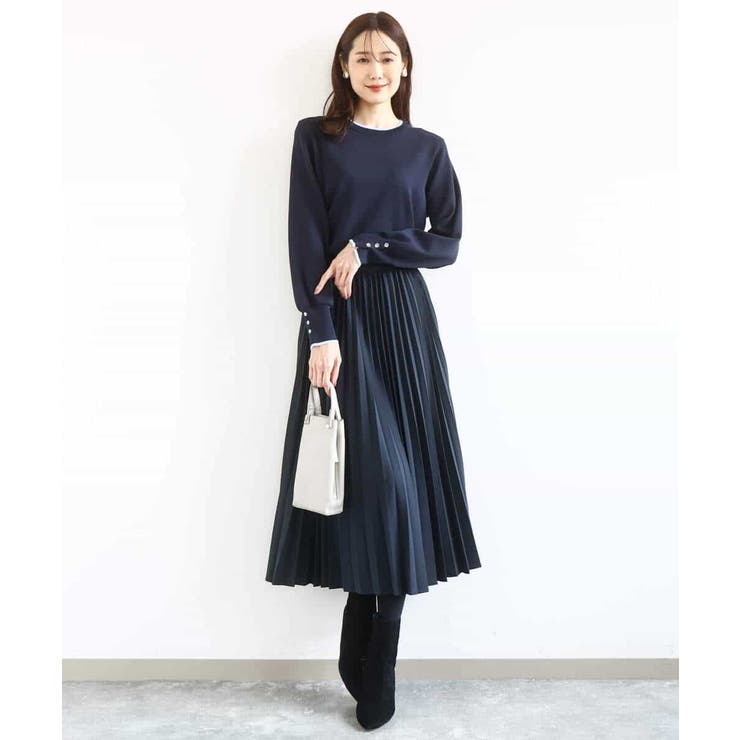 プリーツデザインスカート/洗える | MK MICHEL KLEIN | 詳細画像5 