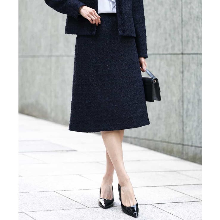 ファンシーツイードスカート/セットアップ対応/洗える | MK MICHEL KLEIN | 詳細画像1 