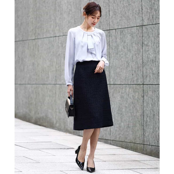 ファンシーツイードスカート/セットアップ対応/洗える | MK MICHEL KLEIN | 詳細画像10 