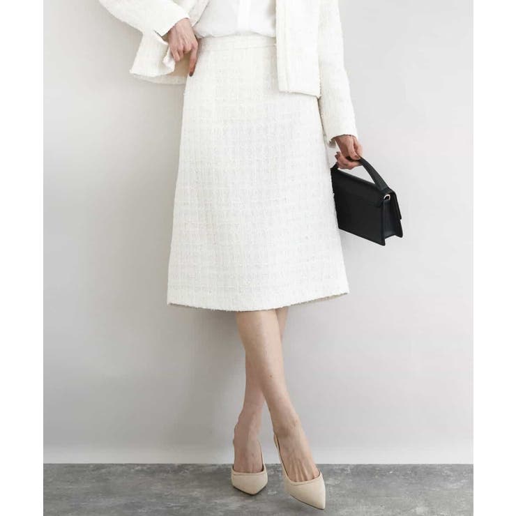 ファンシーツイードスカート/セットアップ対応/洗える | MK MICHEL KLEIN | 詳細画像12 