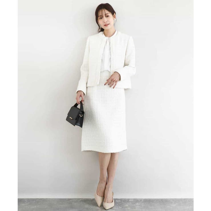 ファンシーツイードスカート/セットアップ対応/洗える | MK MICHEL KLEIN | 詳細画像16 