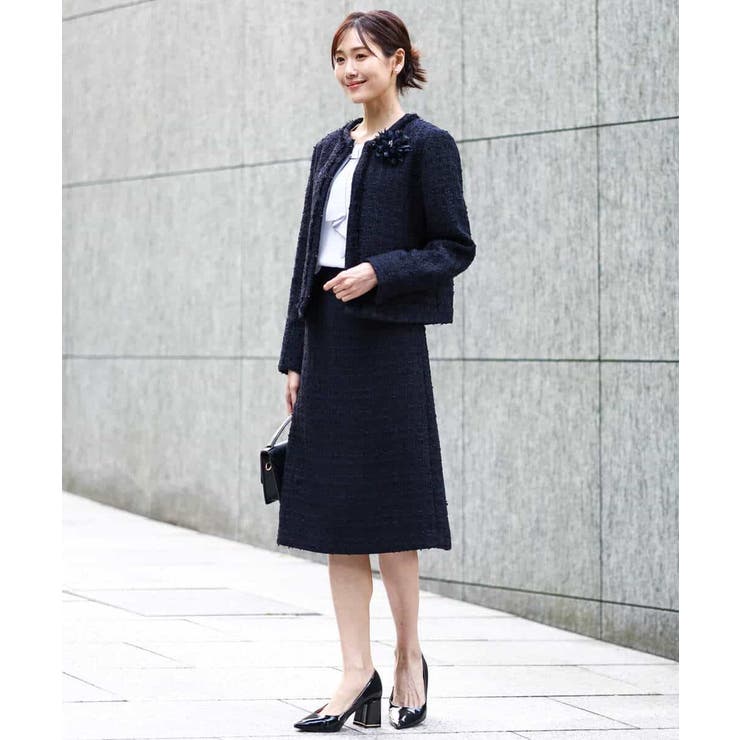 ファンシーツイードスカート/セットアップ対応/洗える | MK MICHEL KLEIN | 詳細画像6 