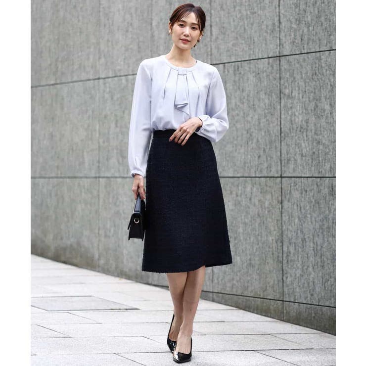 ファンシーツイードスカート/セットアップ対応/洗える | MK MICHEL KLEIN | 詳細画像7 