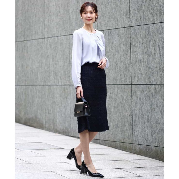 ファンシーツイードスカート/セットアップ対応/洗える | MK MICHEL KLEIN | 詳細画像8 