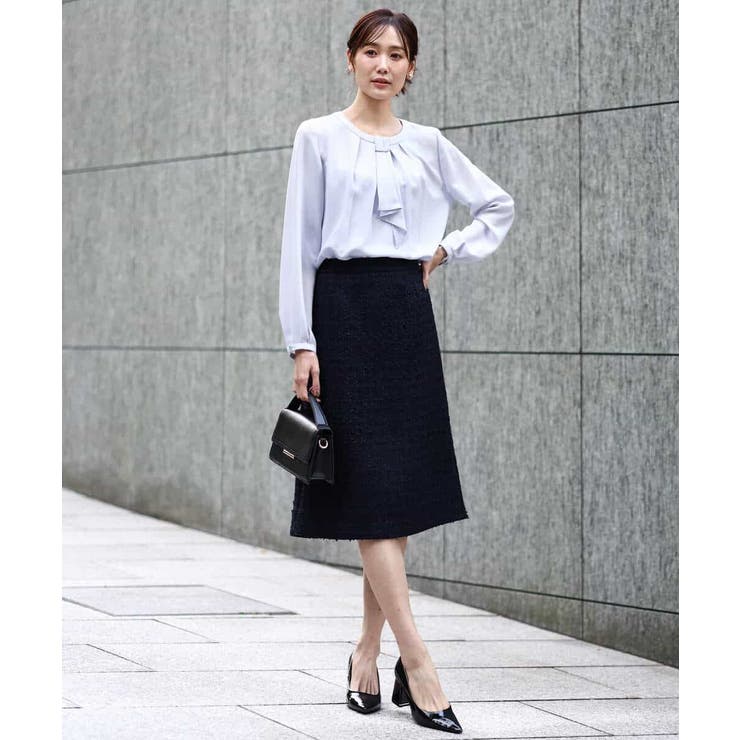 ファンシーツイードスカート/セットアップ対応/洗える | MK MICHEL KLEIN | 詳細画像9 