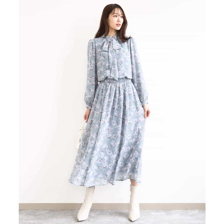 花柄シフォンスカート/洗える | MK MICHEL KLEIN | 詳細画像11 