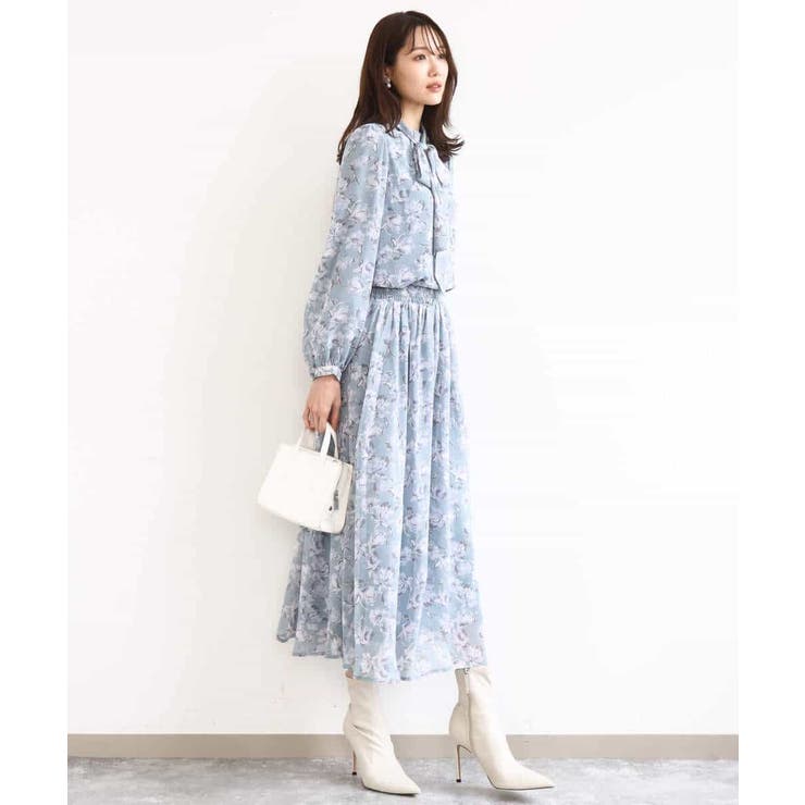 花柄シフォンスカート/洗える | MK MICHEL KLEIN | 詳細画像12 