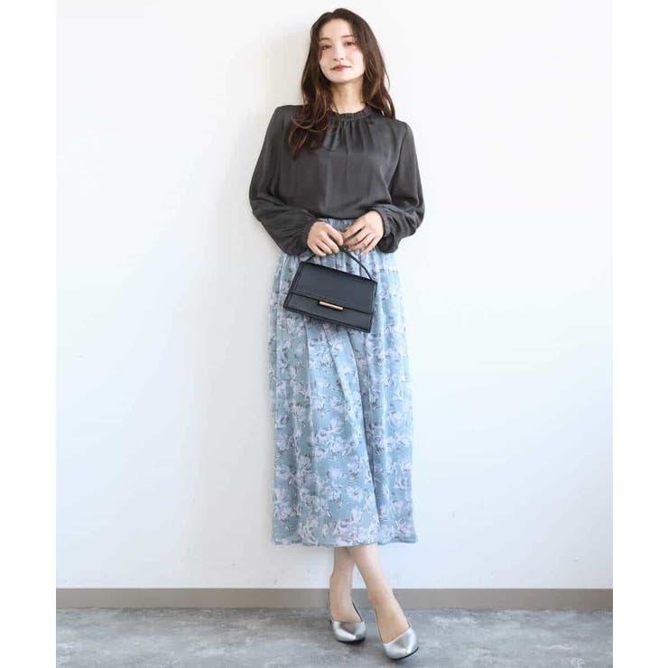 花柄シフォンスカート/洗える | MK MICHEL KLEIN | 詳細画像14 