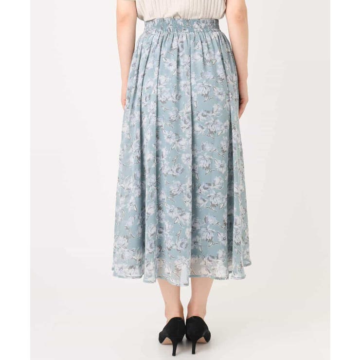 花柄シフォンスカート/洗える | MK MICHEL KLEIN | 詳細画像19 