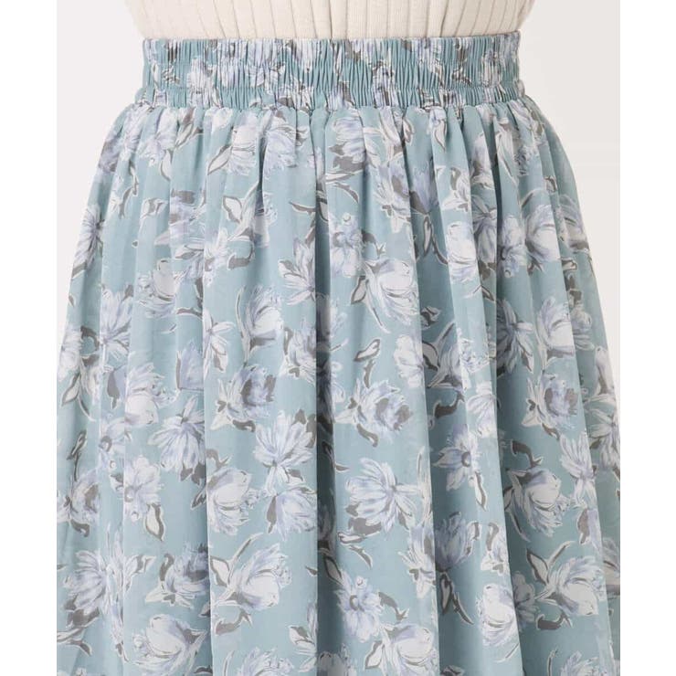 花柄シフォンスカート/洗える | MK MICHEL KLEIN | 詳細画像20 