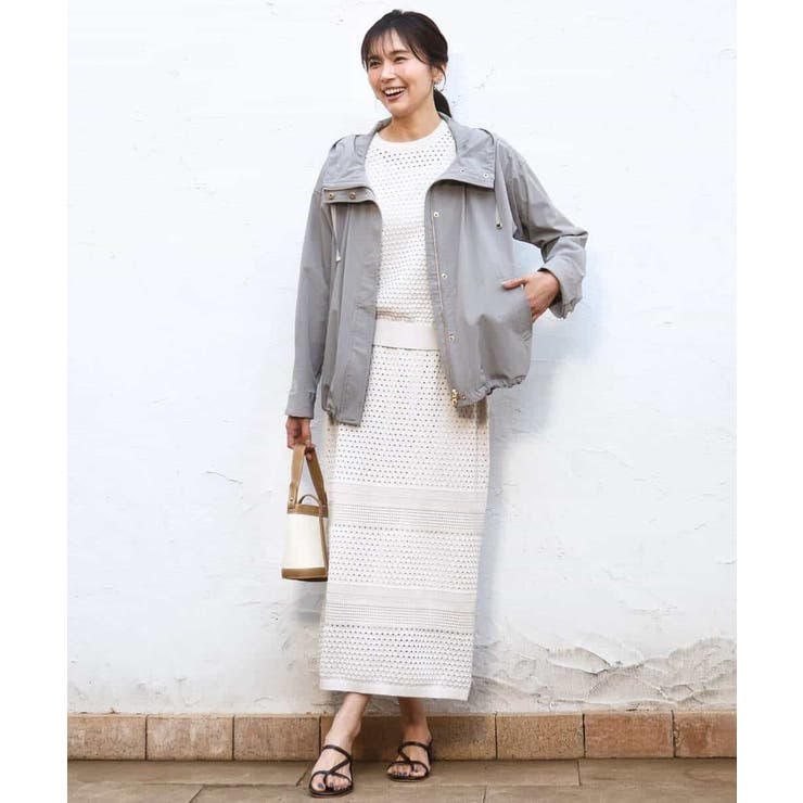 アイレット編みクロシェ風ニットスカート/洗える | MK MICHEL KLEIN | 詳細画像29 