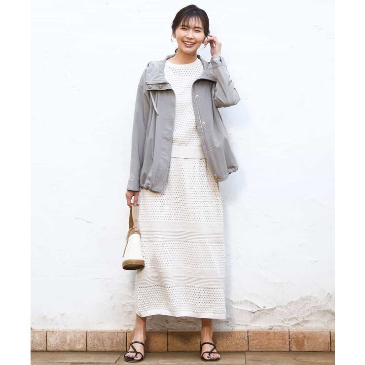 アイレット編みクロシェ風ニットスカート/洗える | MK MICHEL KLEIN | 詳細画像30 