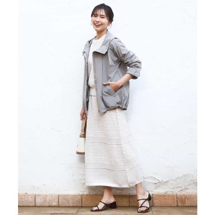 アイレット編みクロシェ風ニットスカート/洗える | MK MICHEL KLEIN | 詳細画像31 