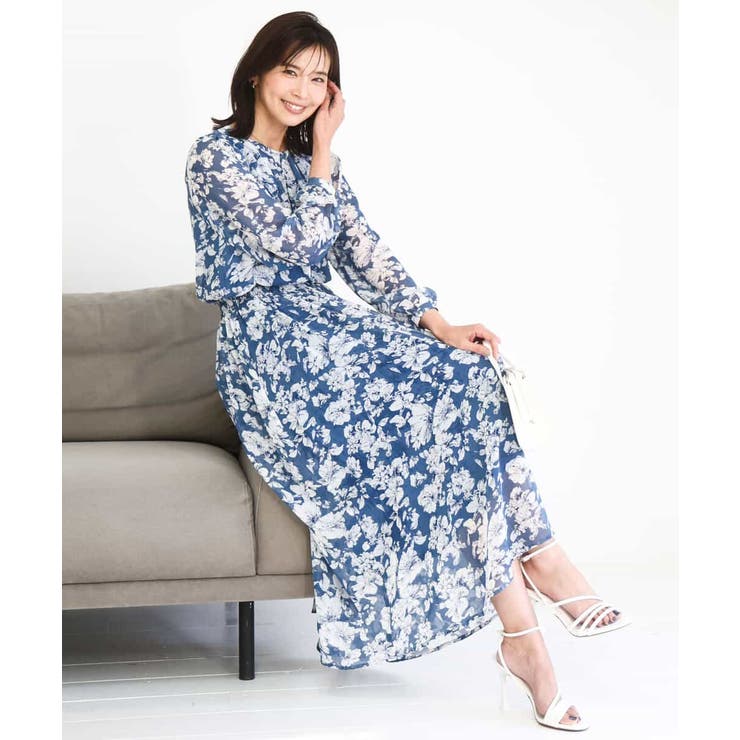 花柄シフォンスカート/洗える | MK MICHEL KLEIN | 詳細画像15 