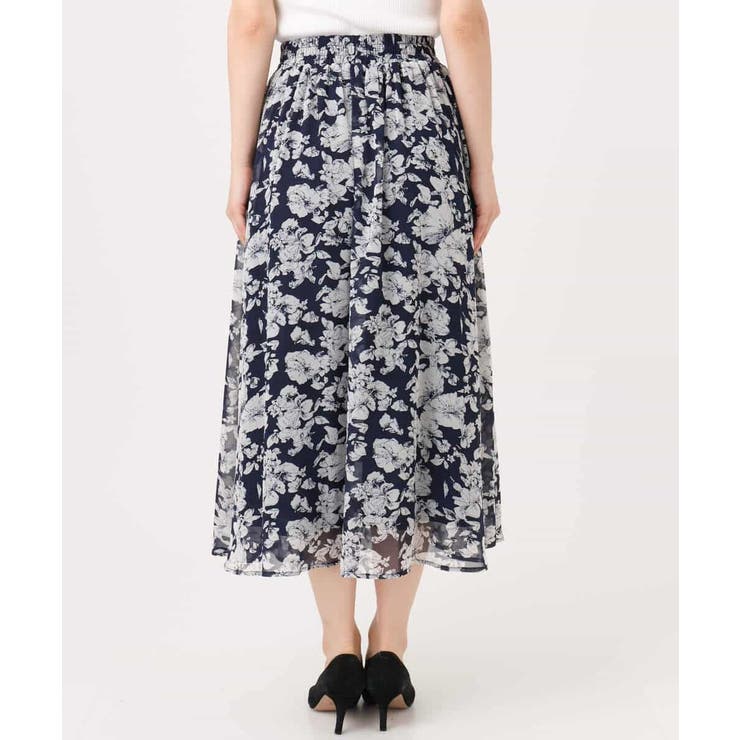 花柄シフォンスカート/洗える | MK MICHEL KLEIN | 詳細画像23 