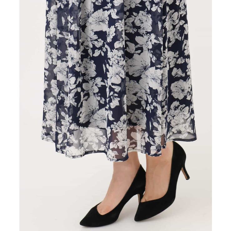 花柄シフォンスカート/洗える | MK MICHEL KLEIN | 詳細画像25 