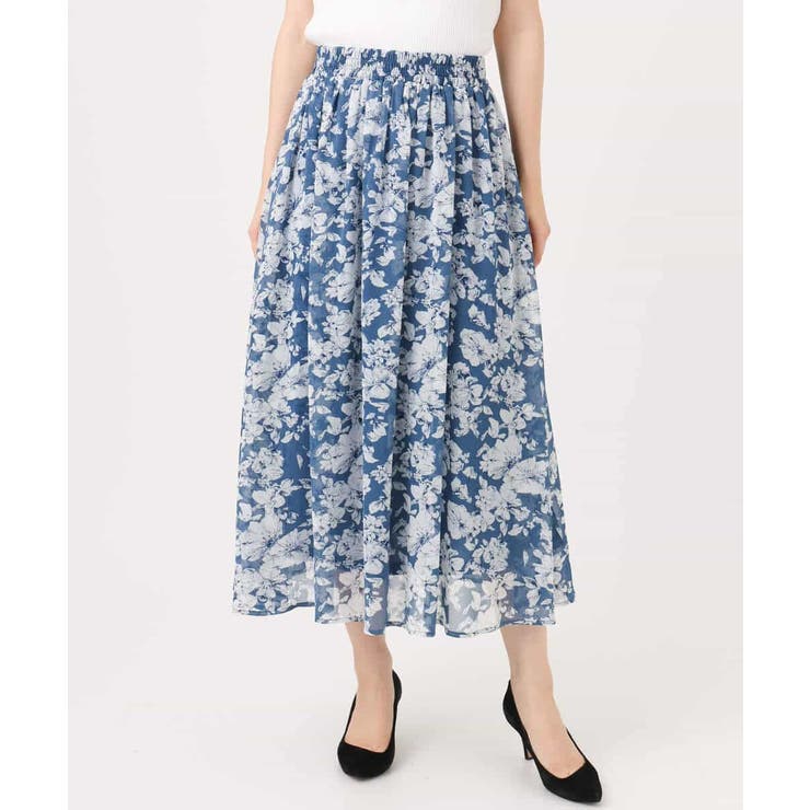 花柄シフォンスカート/洗える | MK MICHEL KLEIN | 詳細画像27 