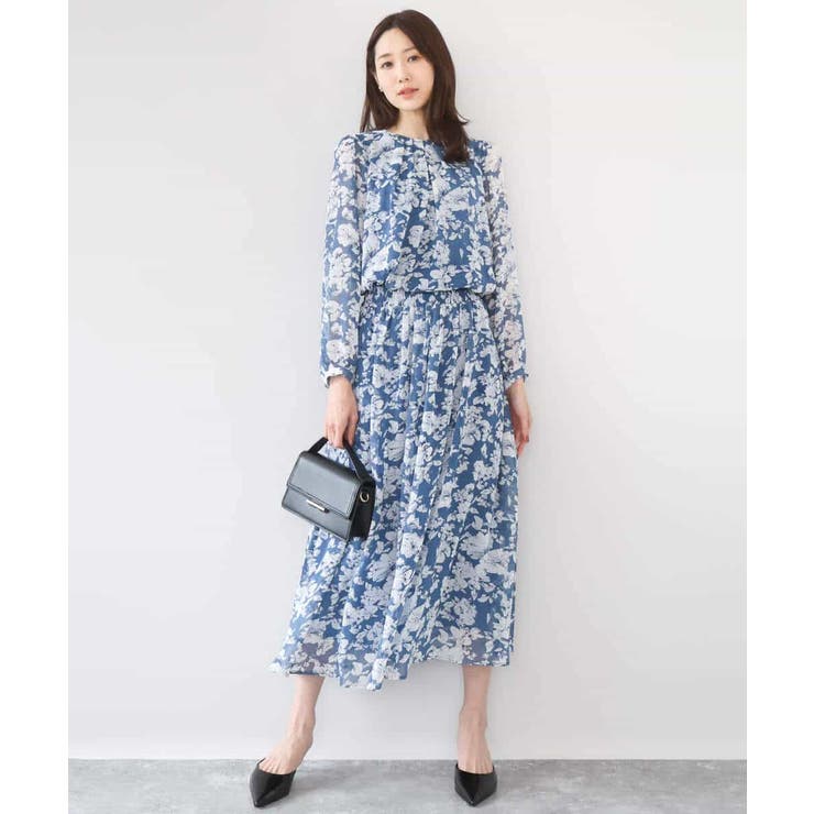 花柄シフォンスカート/洗える | MK MICHEL KLEIN | 詳細画像6 