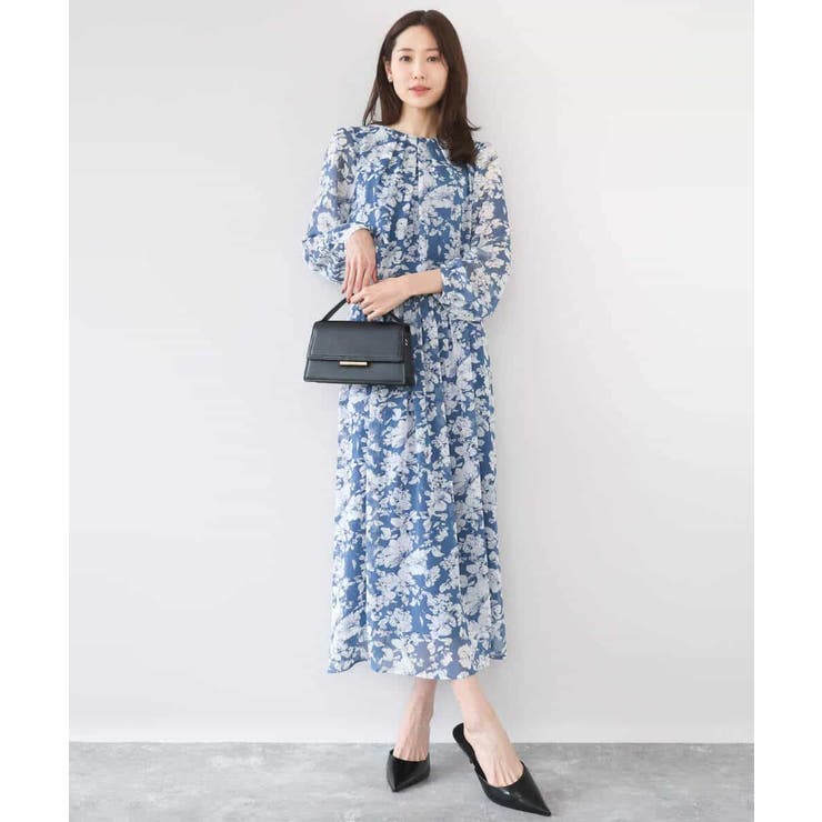 花柄シフォンスカート/洗える | MK MICHEL KLEIN | 詳細画像7 