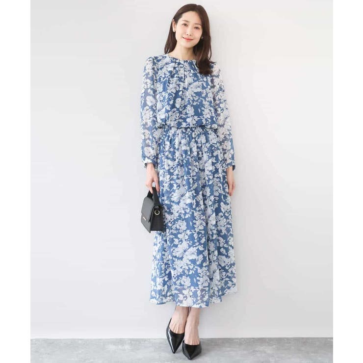 花柄シフォンスカート/洗える | MK MICHEL KLEIN | 詳細画像8 